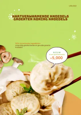 Promoot uw nieuwe gyozamenu