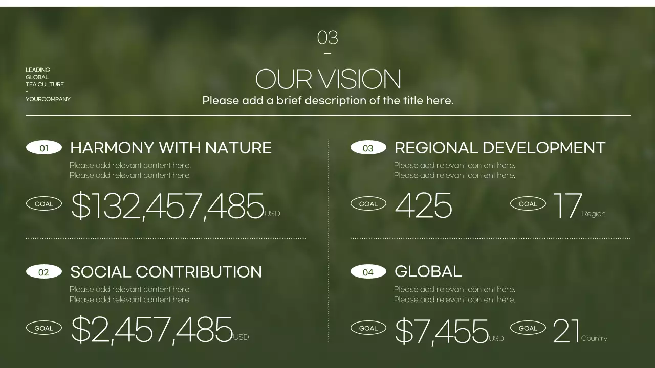 그린모던티 광고 프리젠테이션