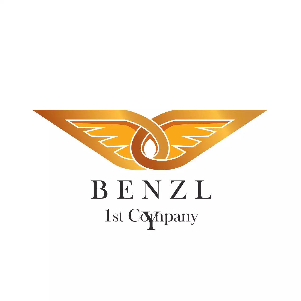 Gold Modern Company Logo