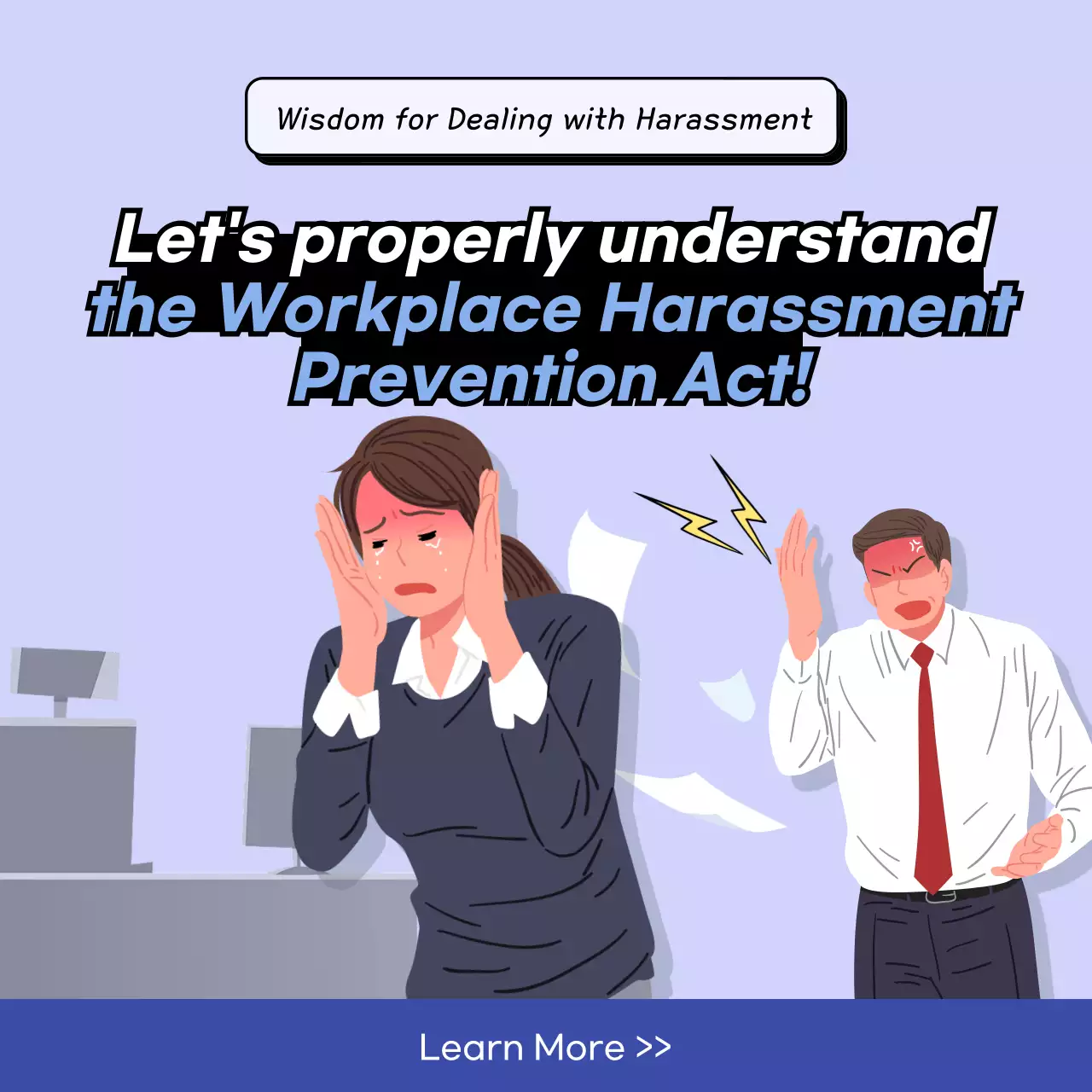 Purple Modern Workplace Guide Instagram Post