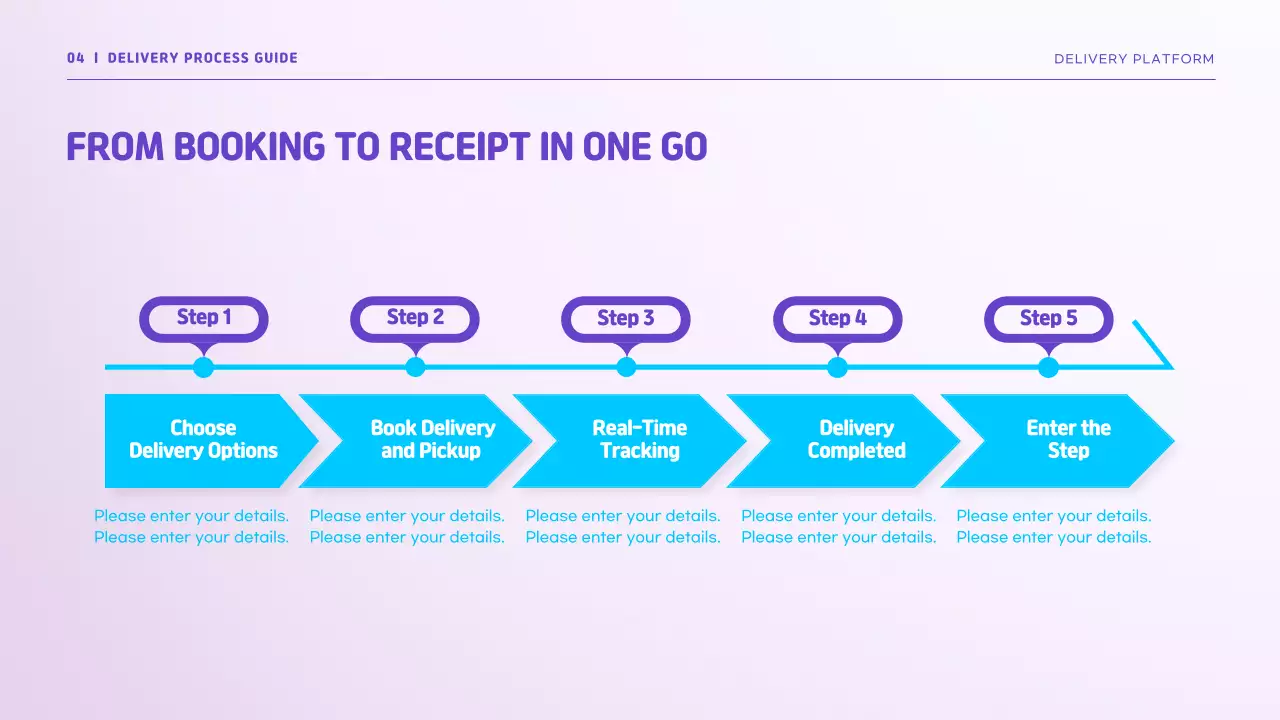 Blue Modern Delivery Promotion Presentation