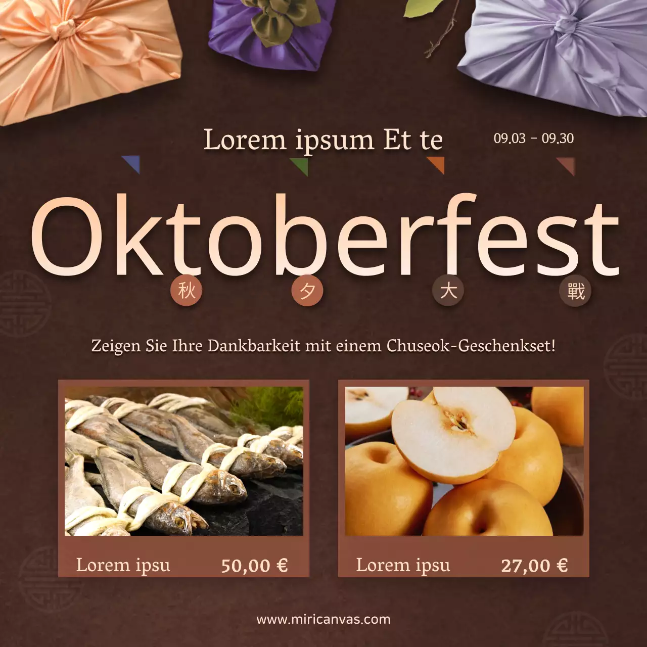 Chuseok-Geschenkwettbewerb