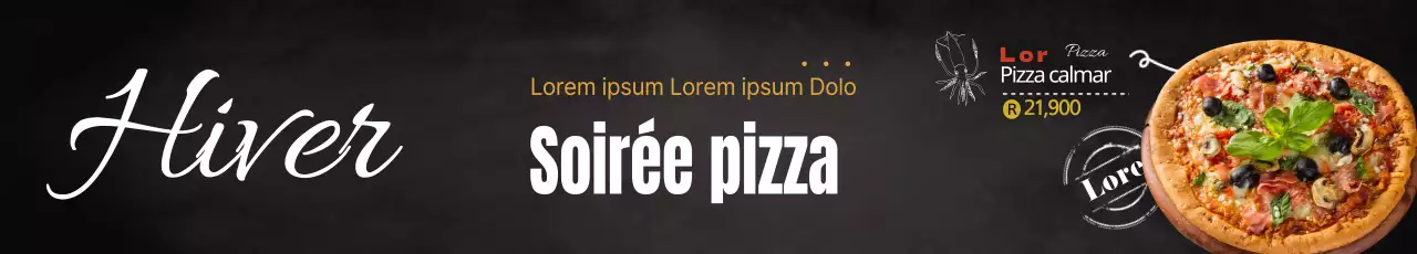 Nouvelle carte de pizzas aux fruits de mer