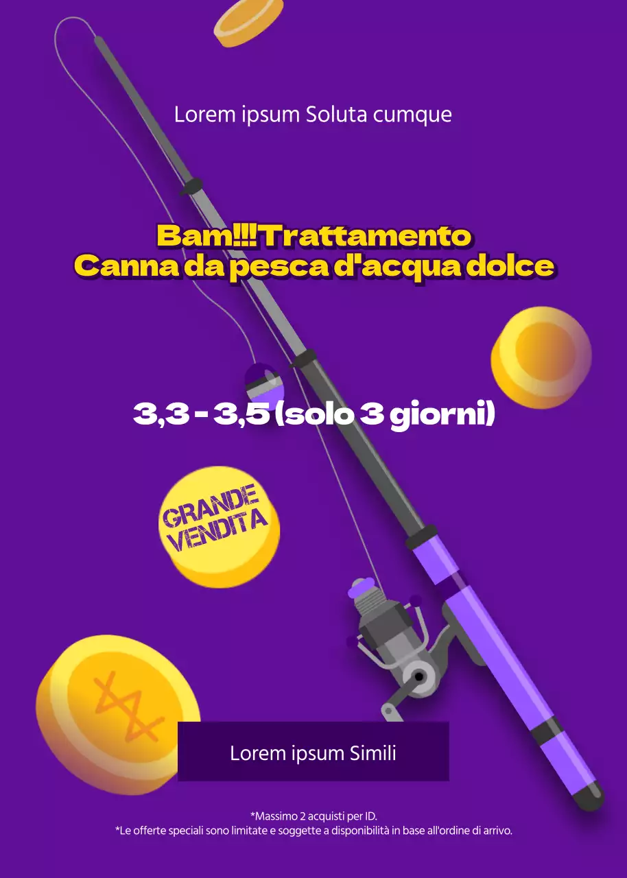 Un pop-up a tema viola per un evento in una boccia di pesce