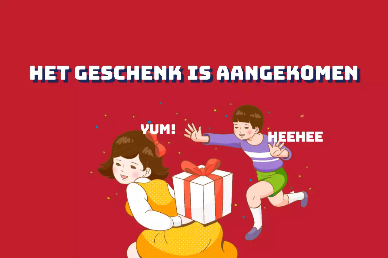 Het geschenk is aangekomen