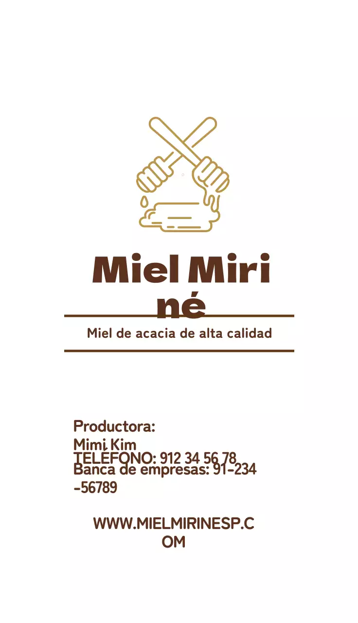 Marrón Amarillo Ilustración Apicultura Pulcra Miel