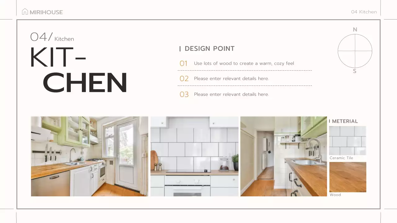 베이지 미니멀리스트 인테리어 디자인 플랜 프레젠테이션