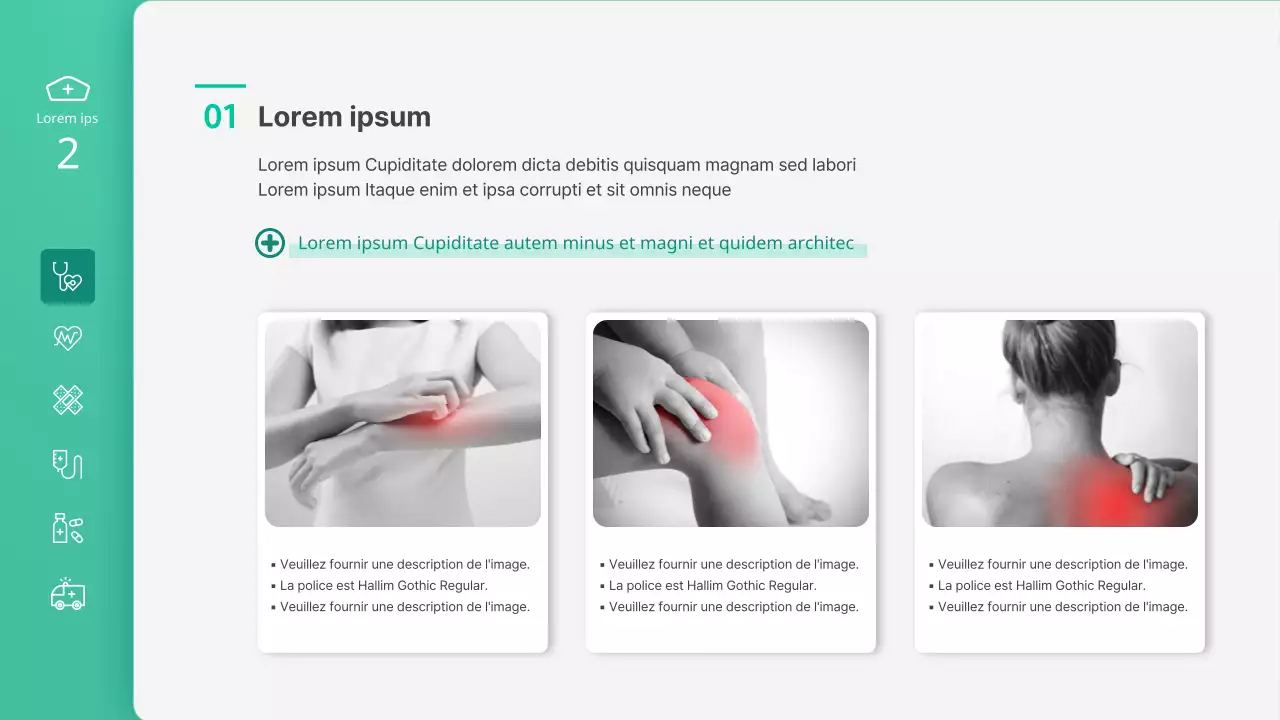 Présentation d'une classe d'infirmières mettant en valeur des illustrations vertes