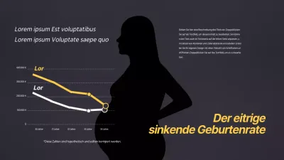 Schwarz und gelb sauberes Konzept Chart-Design