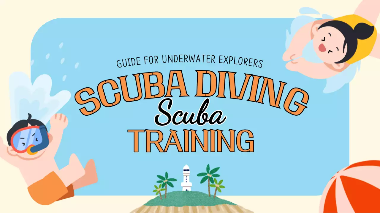 베이지 모던 스쿠버 가이드 프레젠테이션