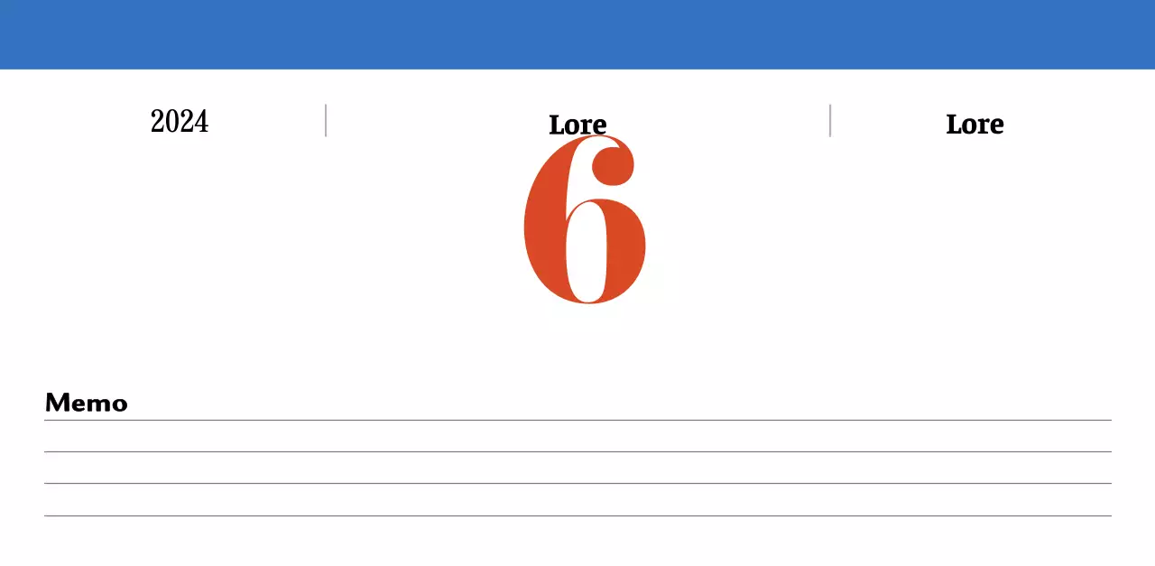 Retro concept nostalgiekalender in rood en blauw