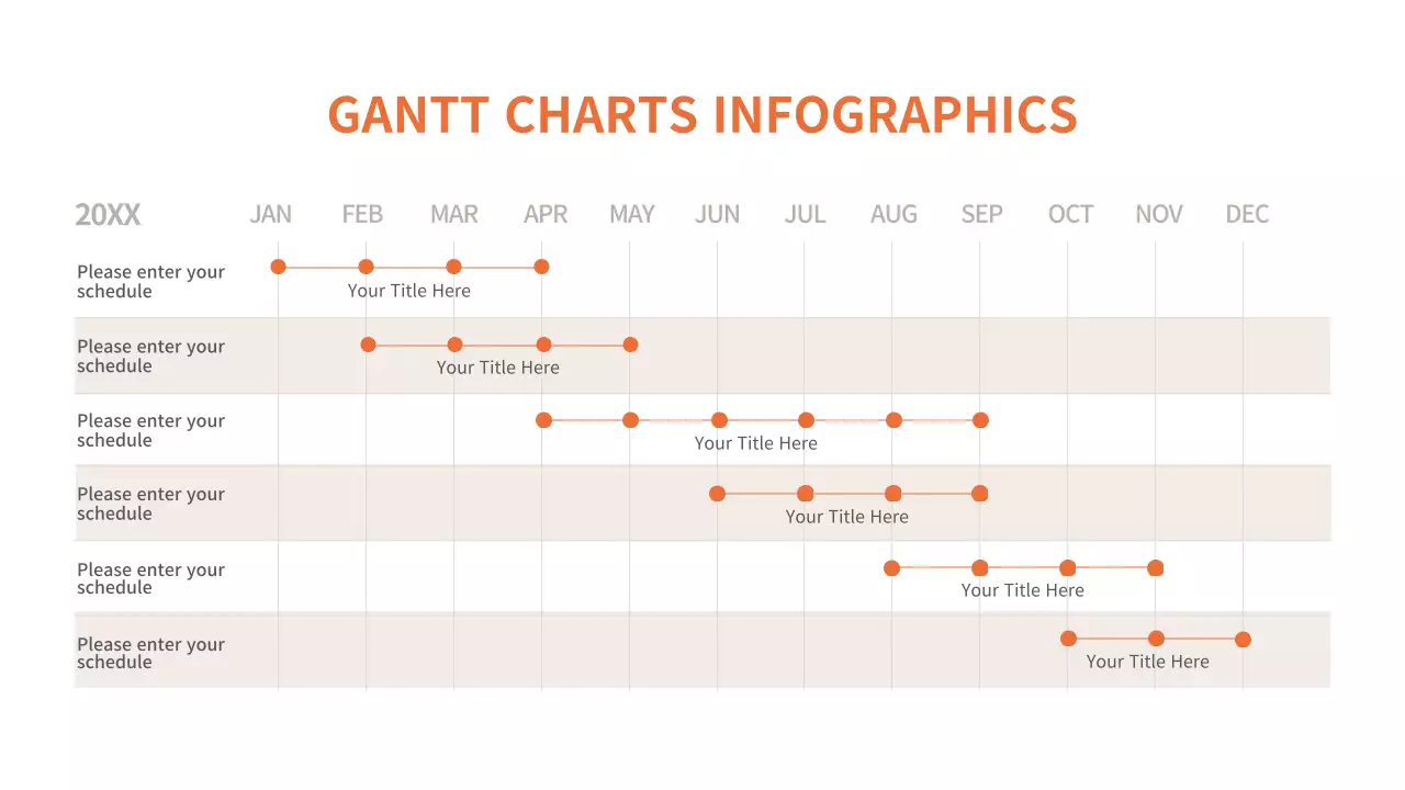 Orange Modern Project Planner Infographic