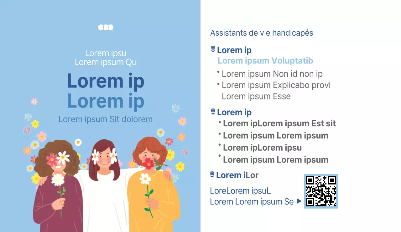 Des bureaux gouvernementaux décorés de fleurs et d'illustrations chaleureuses pour promouvoir le bien-être.