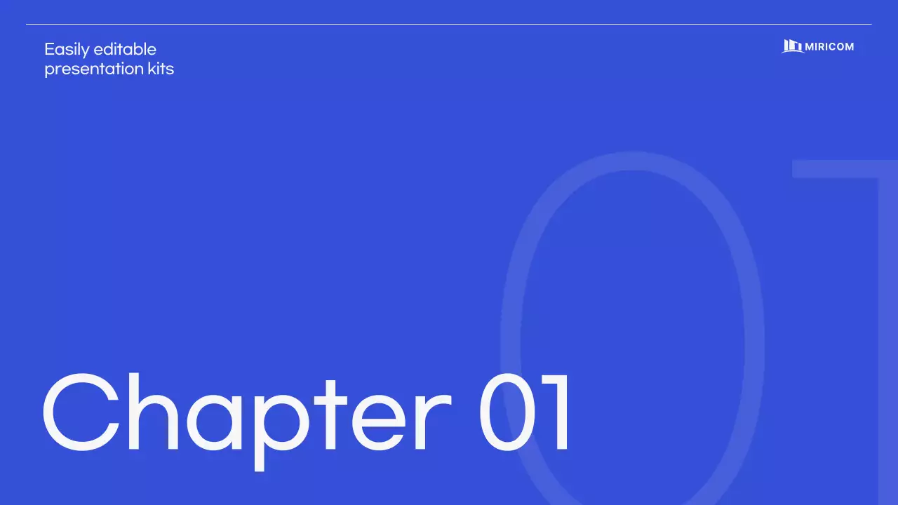 Simple, clean corporate proposal in blue gray