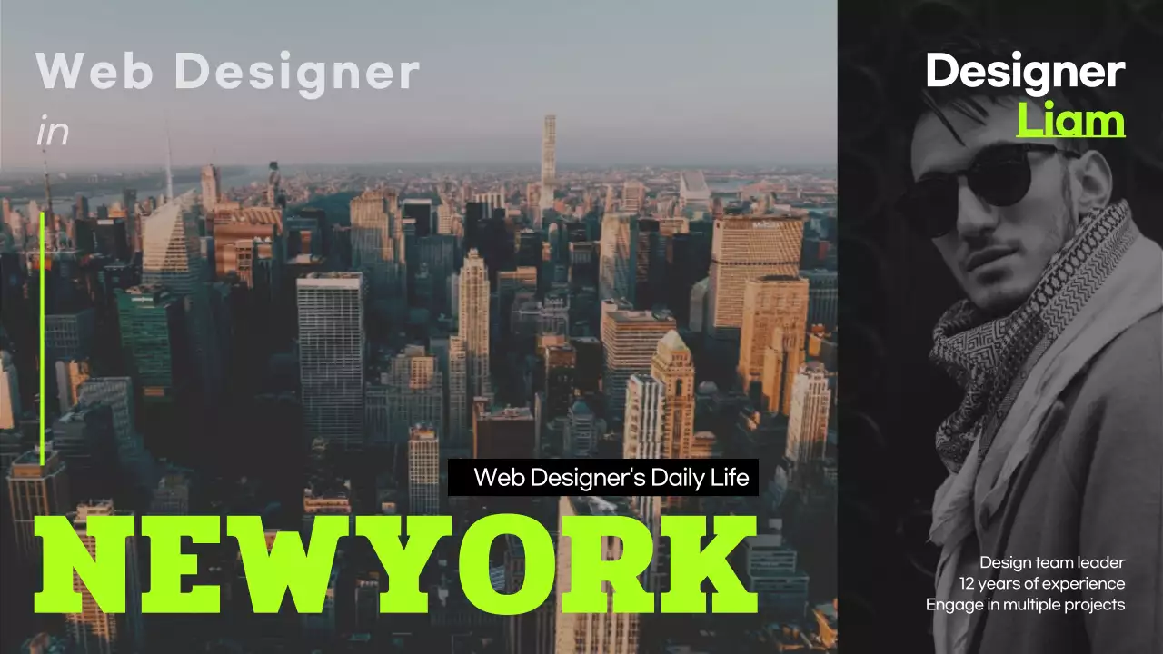 Black Modern Web Design Promotion YouTube Thumbnail