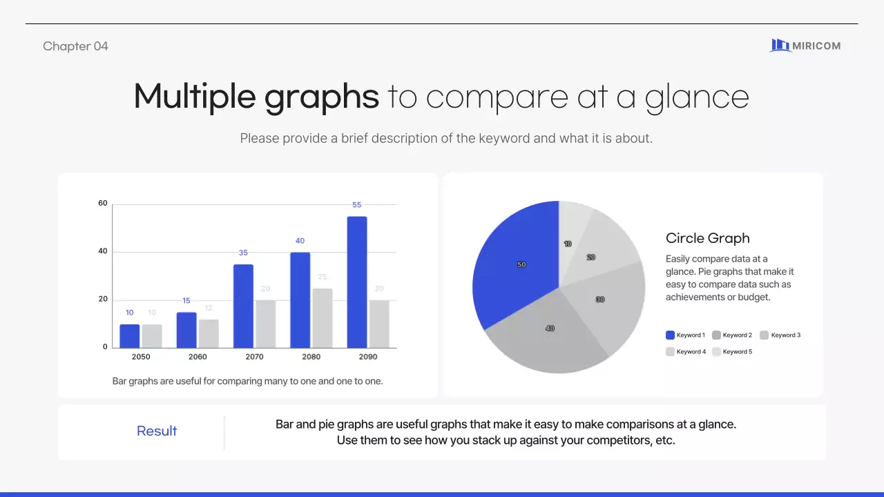 Simple, clean corporate proposal in blue gray