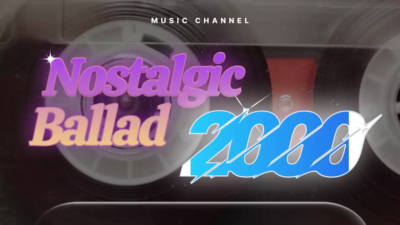 퍼플 레트로 뮤직 플레이리스트 유튜브 썸네일