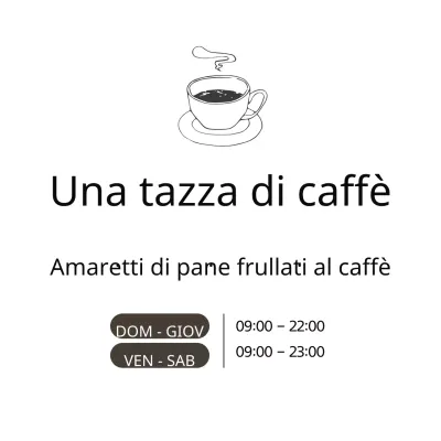 Una tazza di caffè