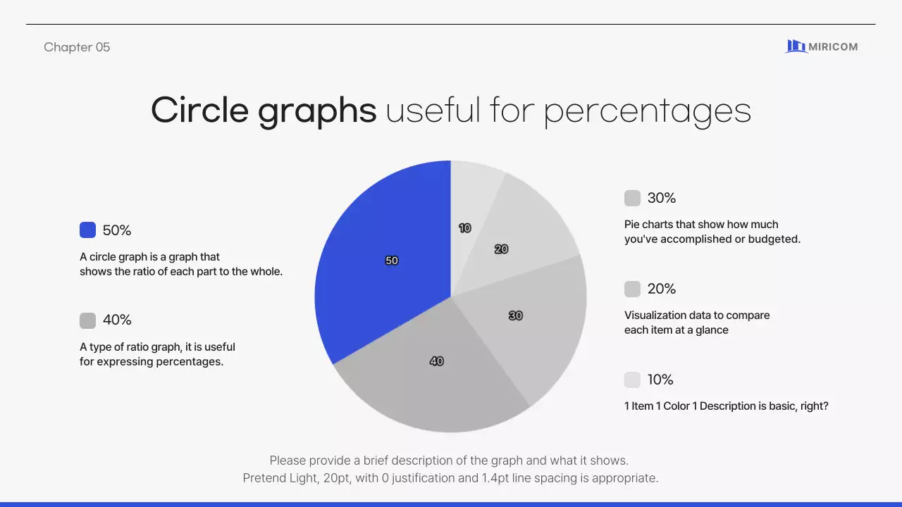 Simple, clean corporate proposal in blue gray