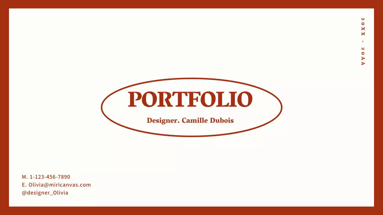 Portefeuille de design à pointe circulaire de couleur rouge