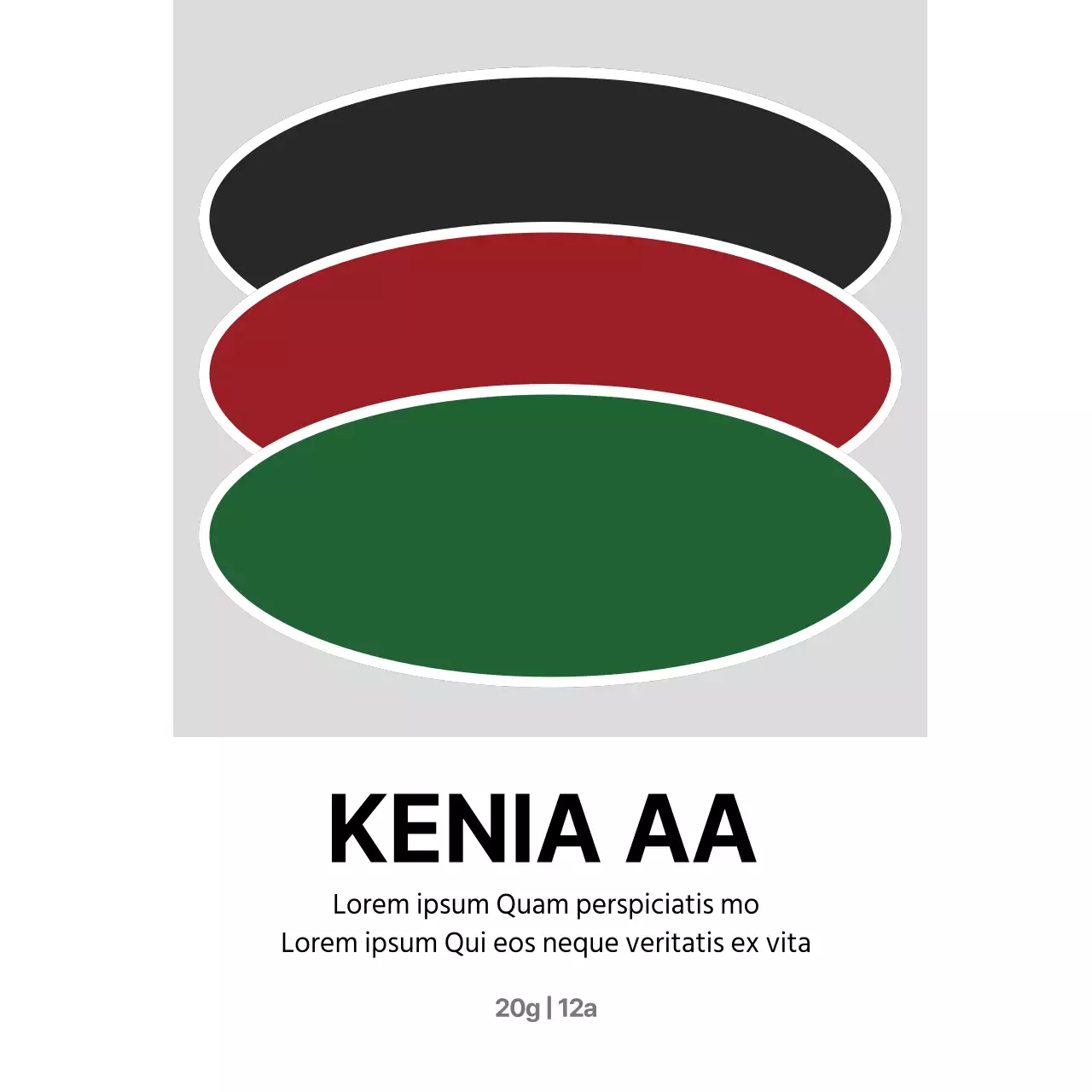 Cartoline a fagiolo con un concetto semplice