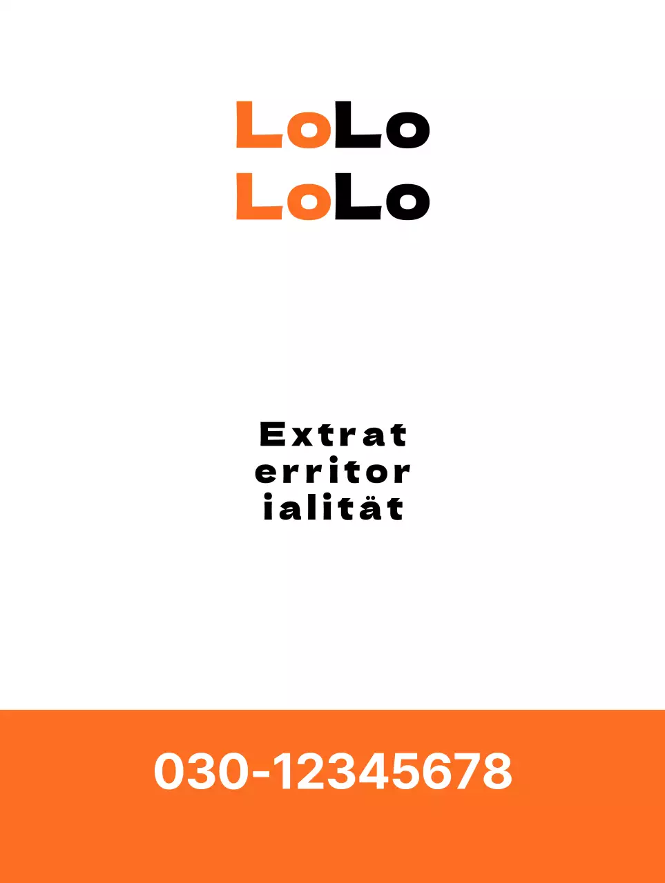 Einfaches Banner in Weiß und Orange