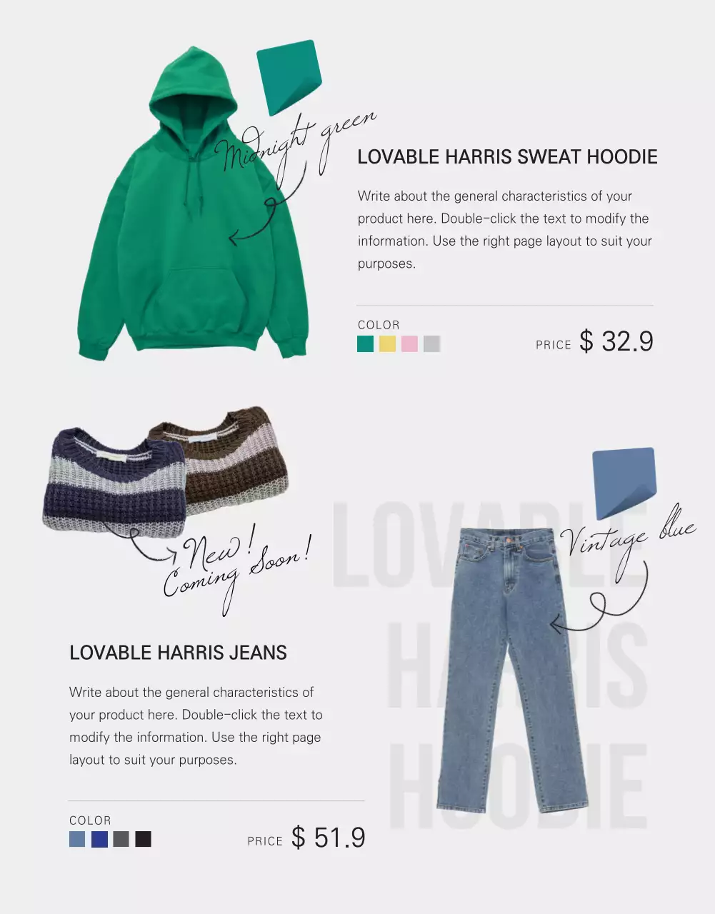 Fashion detail page