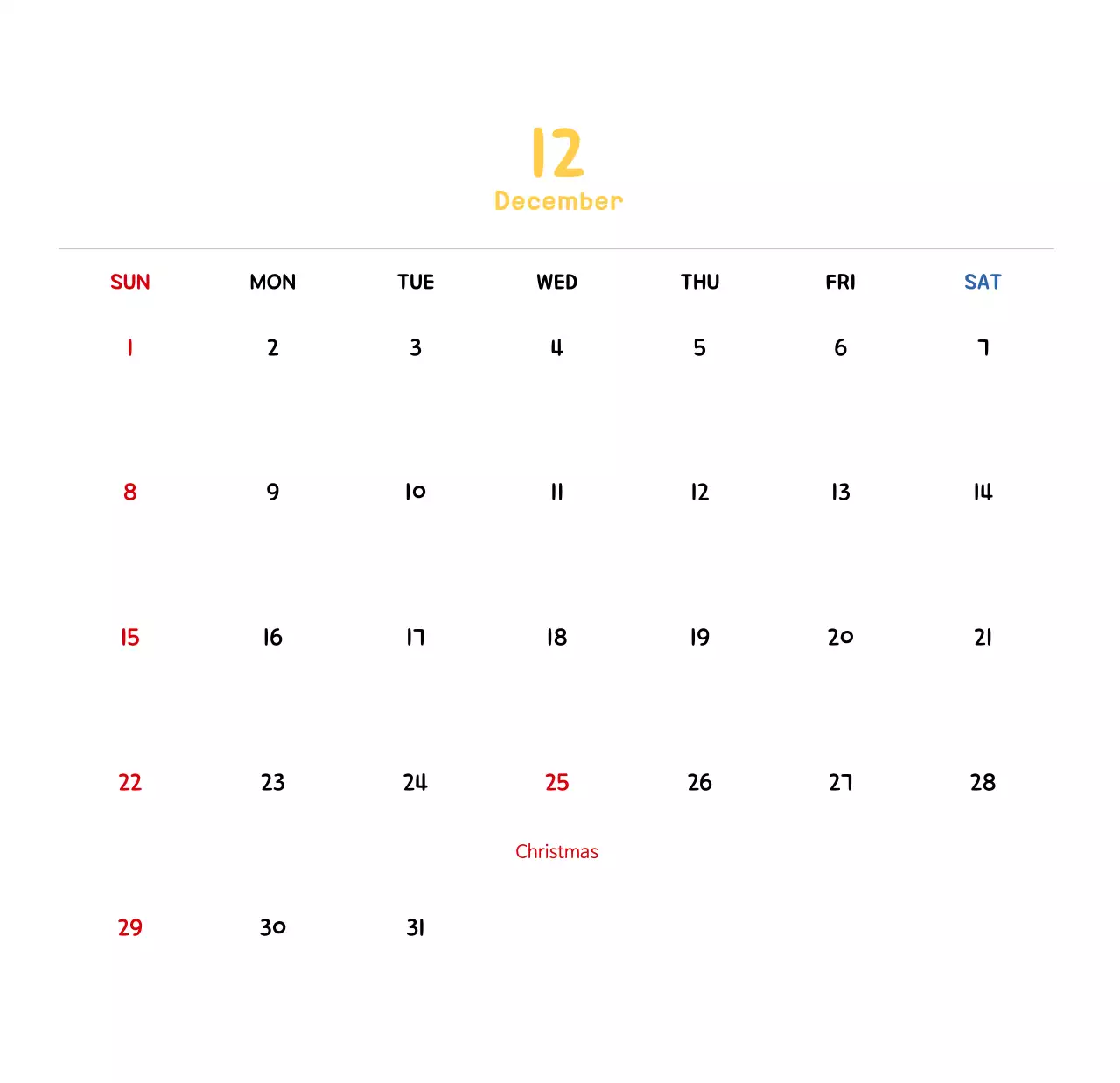 Lịch năm mới với hình ảnh minh họa dễ thương