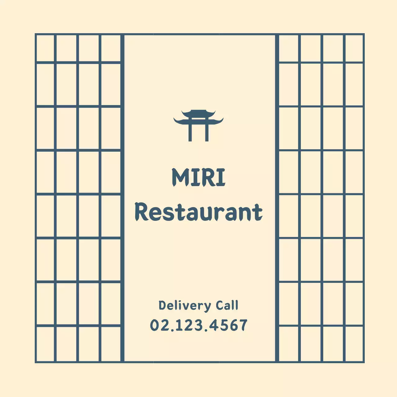 Beige Traditional Restaurant Advertisement Instagram Post