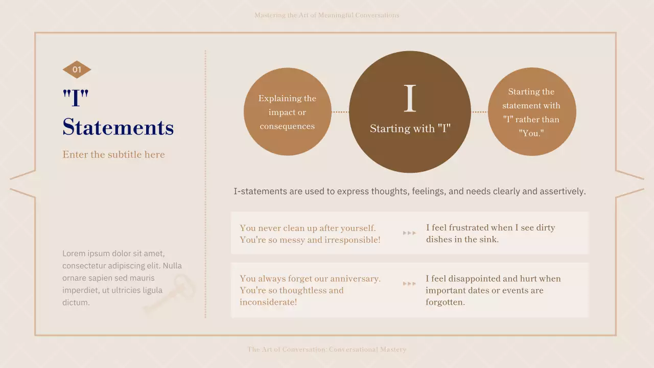 Navy and Beige Conversation of the Day