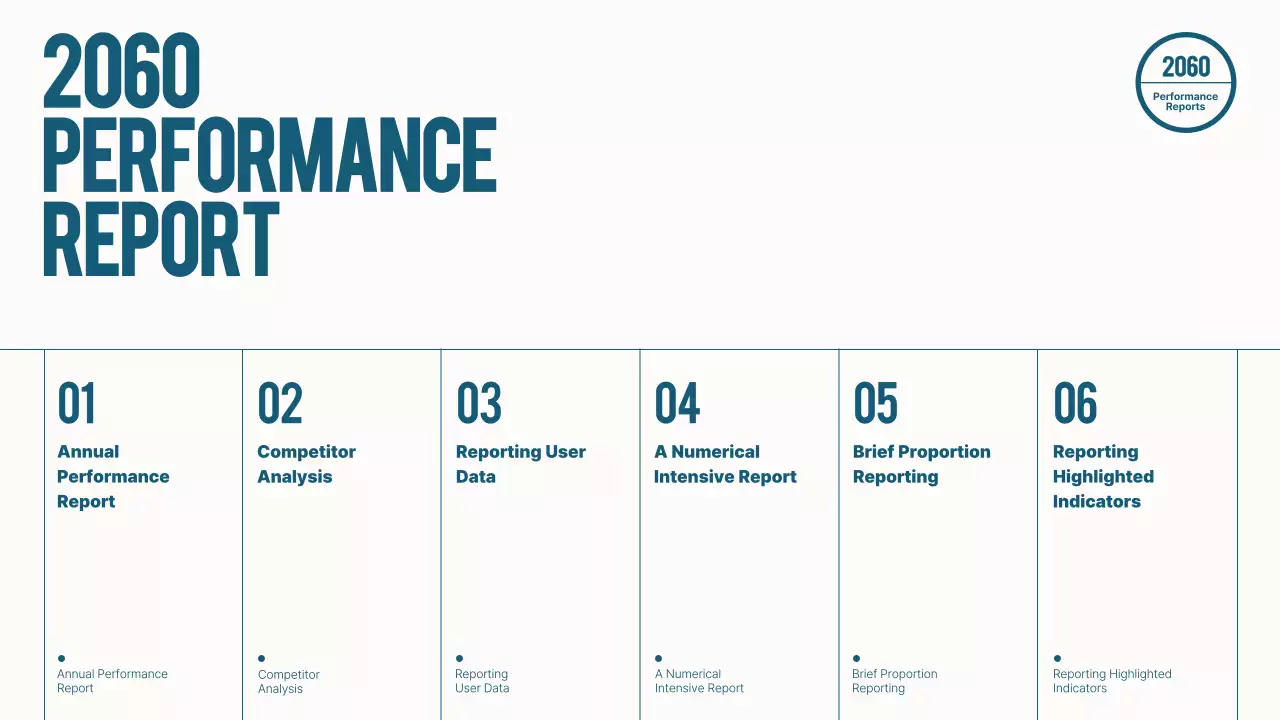 블루색상의 인포그래픽을 활용한 깔끔하고 심플한 데이터보고서