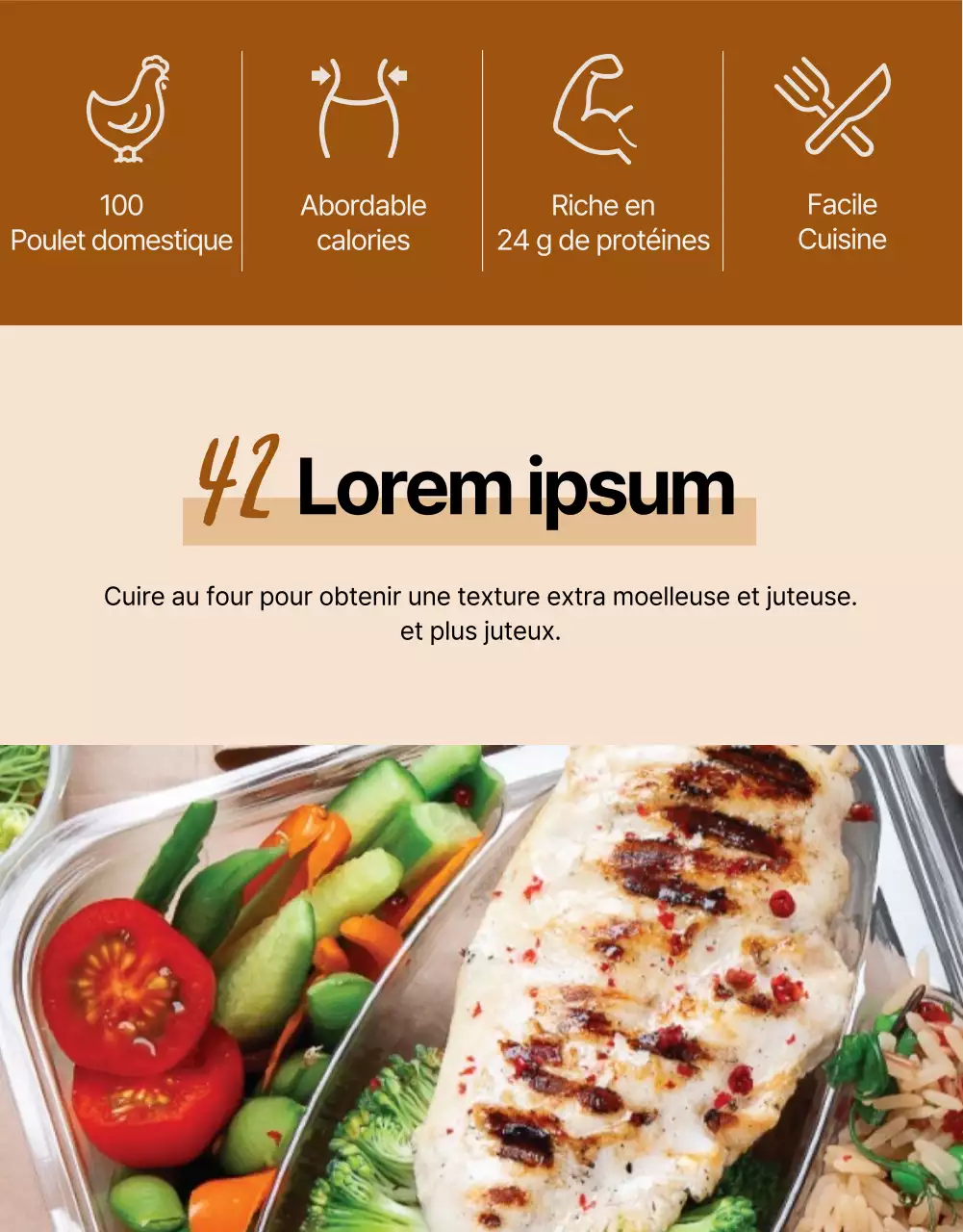 Page de détail de Brown's Diet Chicken Breasts