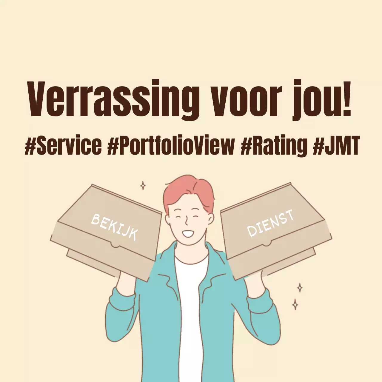 Stickers voor bezorgservice