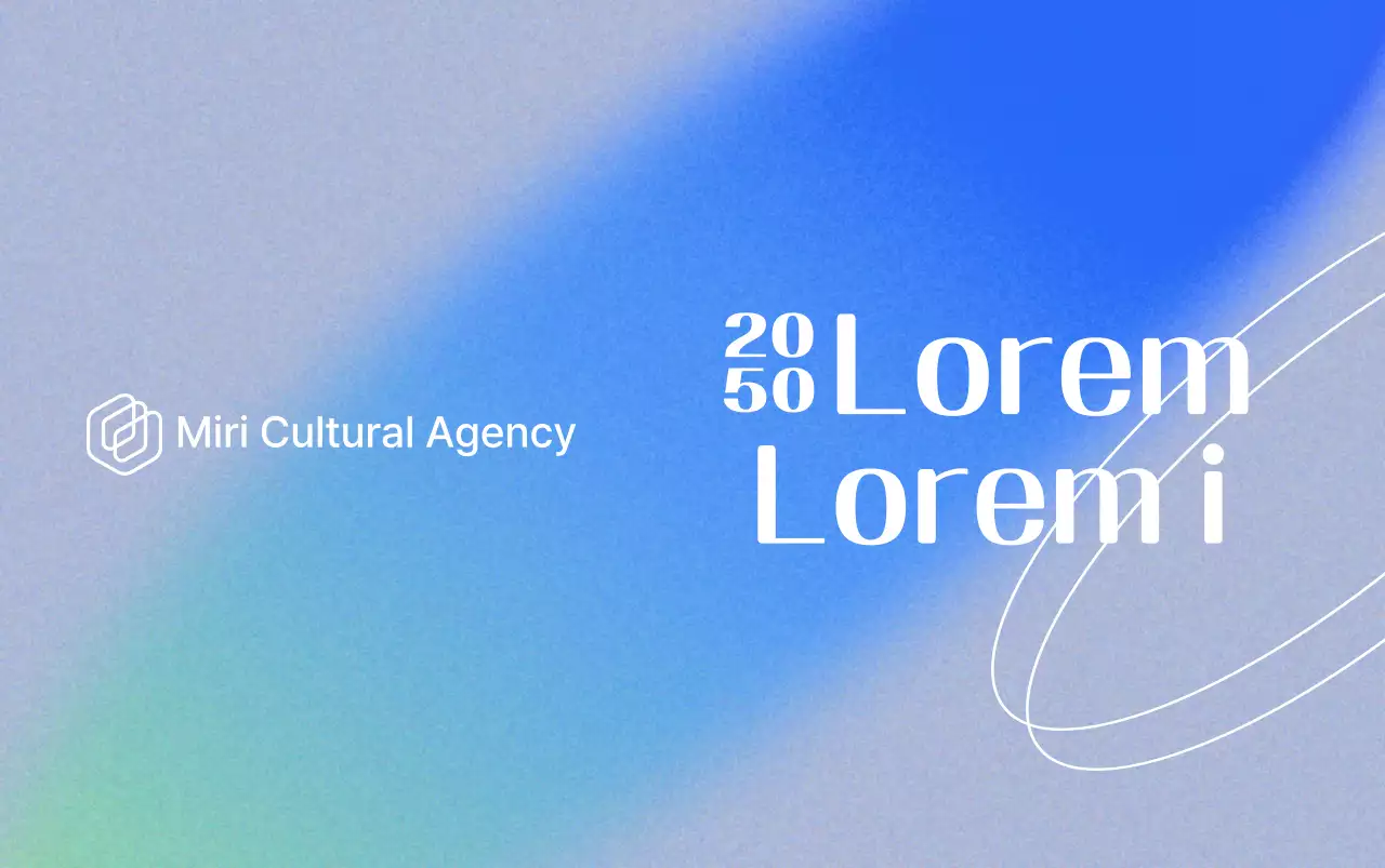 Promote an organization's festival with a gradient background of blue and purple.