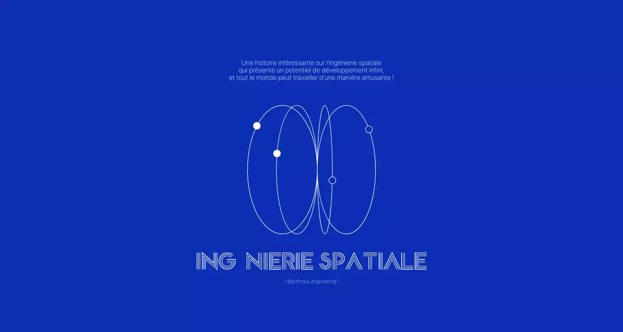 Concept d'ingénierie simple et épuré en bleu marine et blanc.