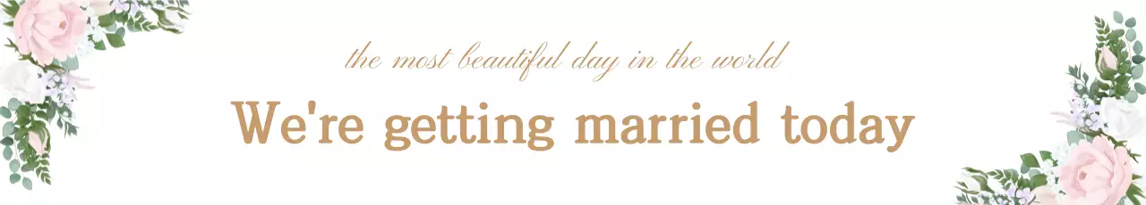 Banner de convite de casamento elegante bege