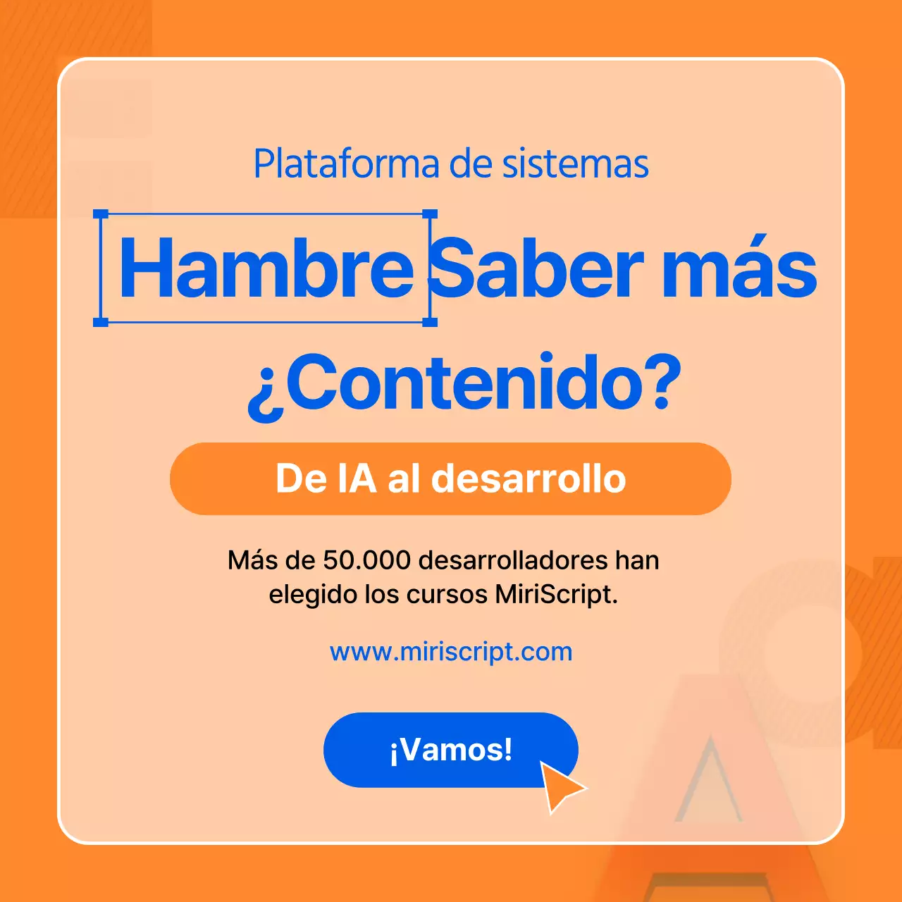 Guía del algoritmo de recomendación en azul sencillo