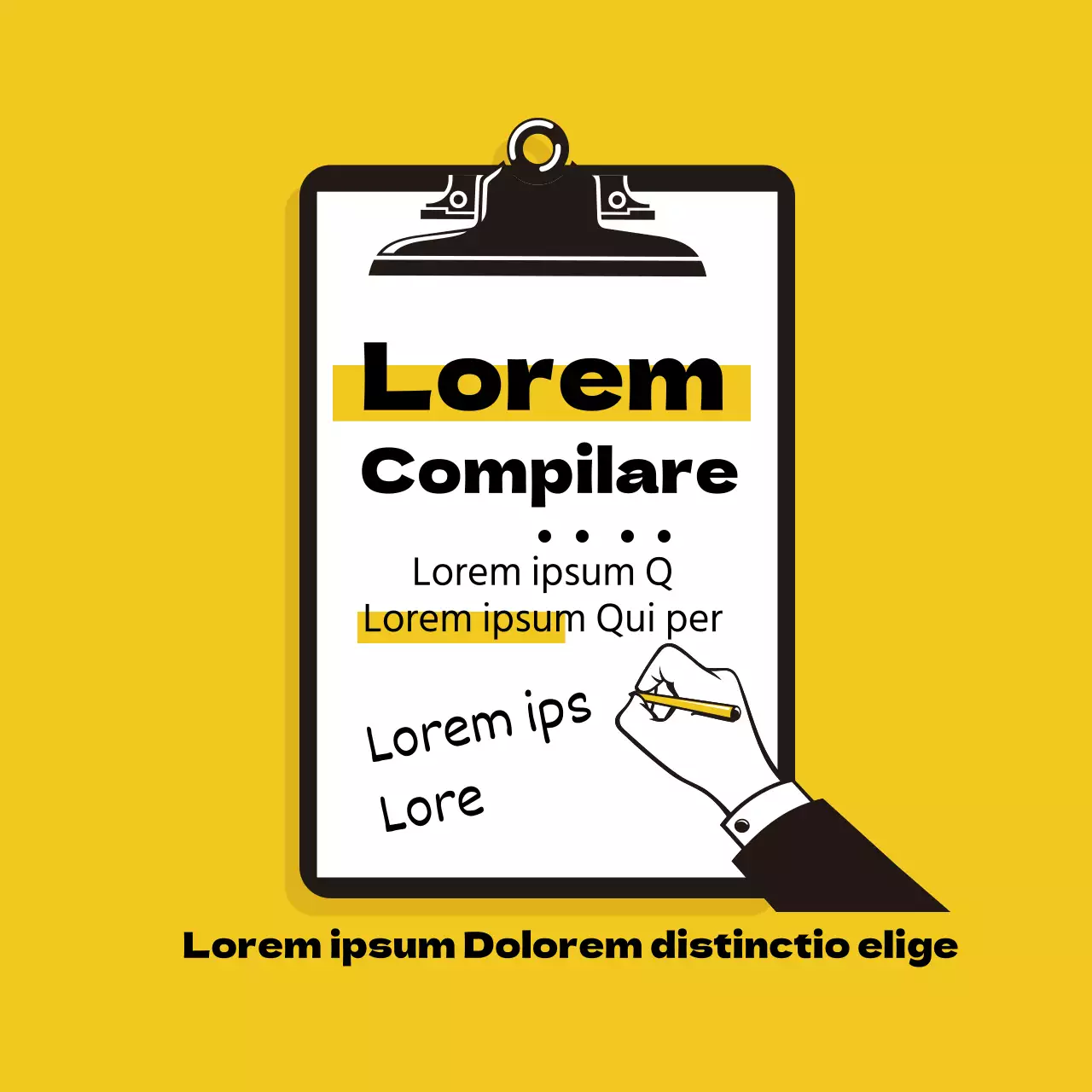 Etichette illustrate gialle per la registrazione del coronavirus