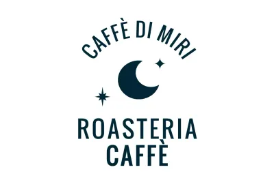 Logo del negozio di caffè bianco e pulito