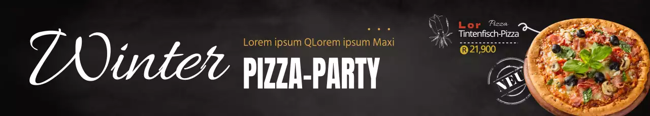 Neues Menü für Meeresfrüchte-Pizza