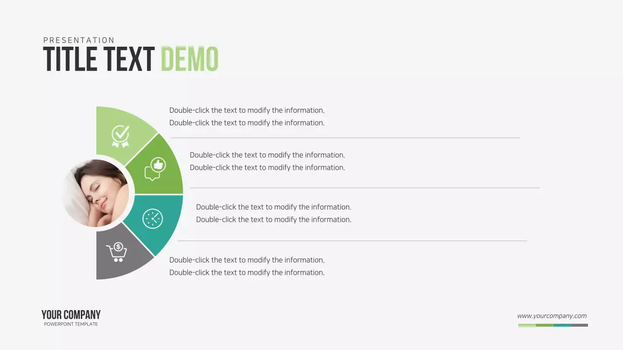 Green Modern Presentation Template Infographic