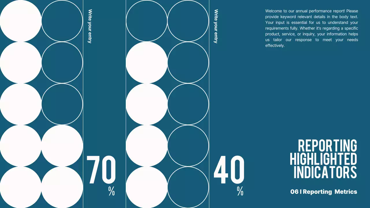블루색상의 인포그래픽을 활용한 깔끔하고 심플한 데이터보고서