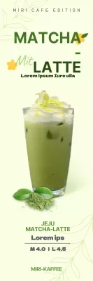 Banner für die Speisekarte von Lime Green Cafe Coffee