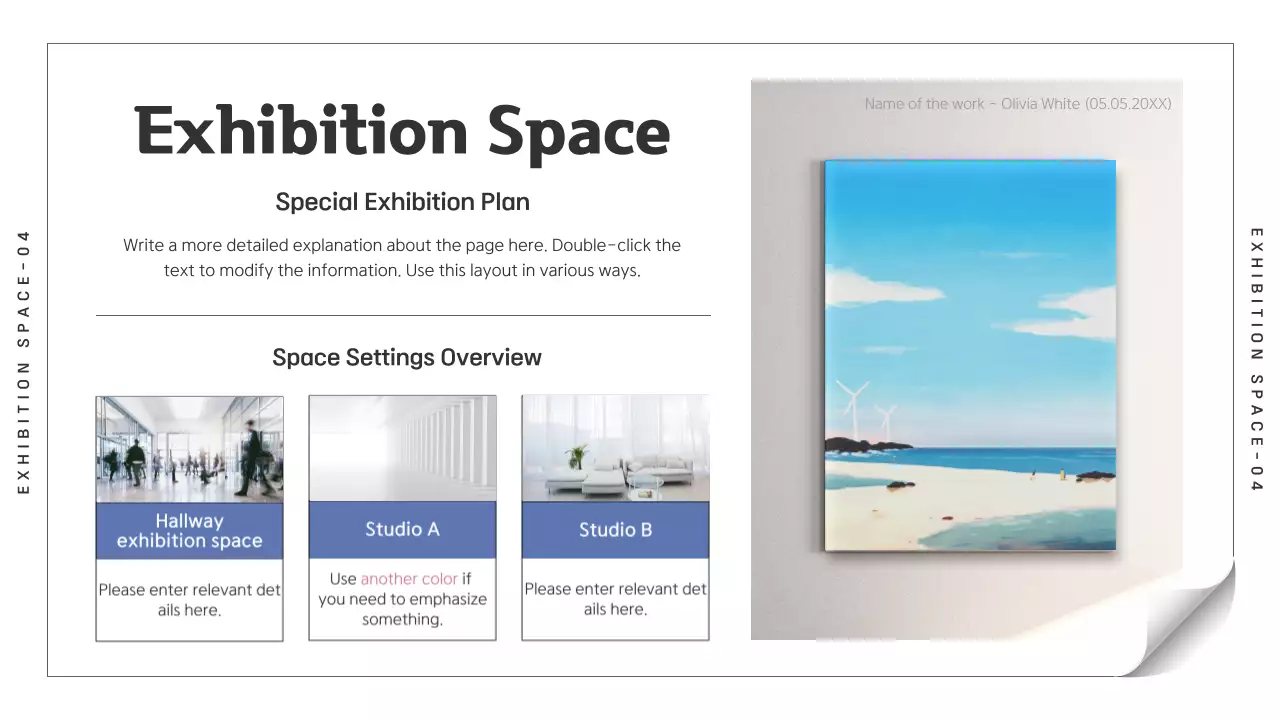 Black and blue simple fairy tale illustrator special exhibition booklet