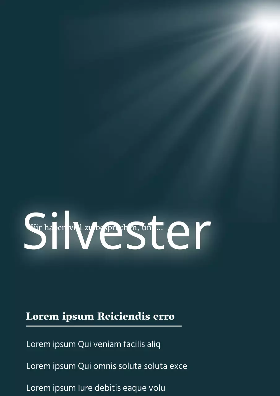 Einfaches schwarzes und weißes Werbeplakat für eine Betriebsfeier