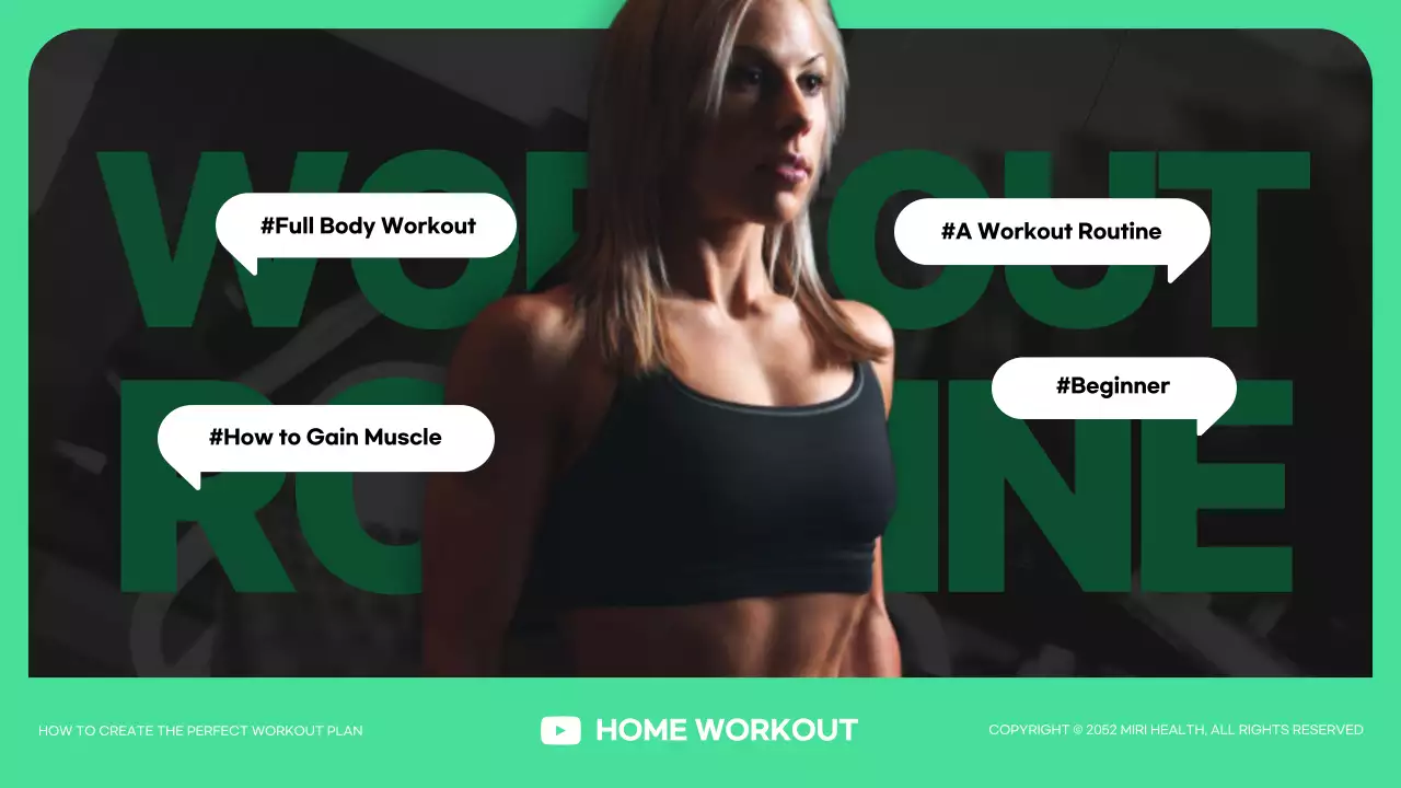 Green Modern Workout Guide YouTube Thumbnail