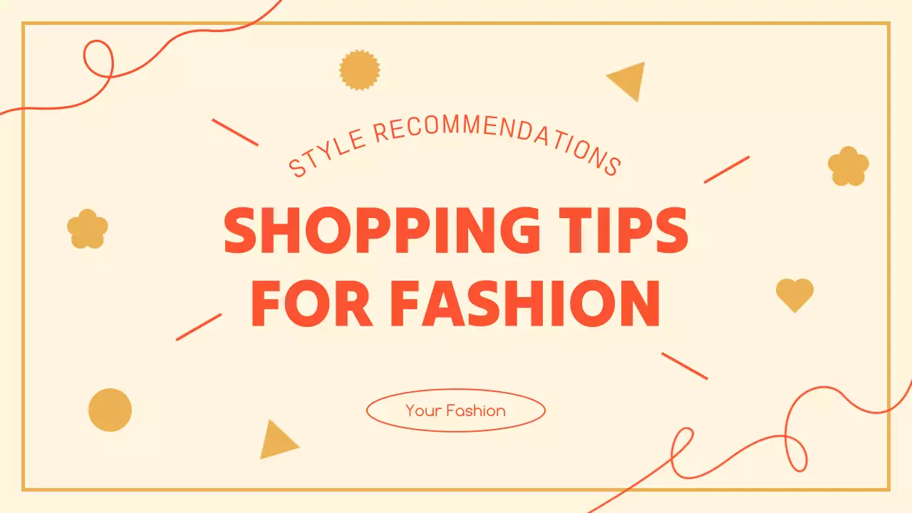 베이지 심플 패션 가이드 유튜브 썸네일