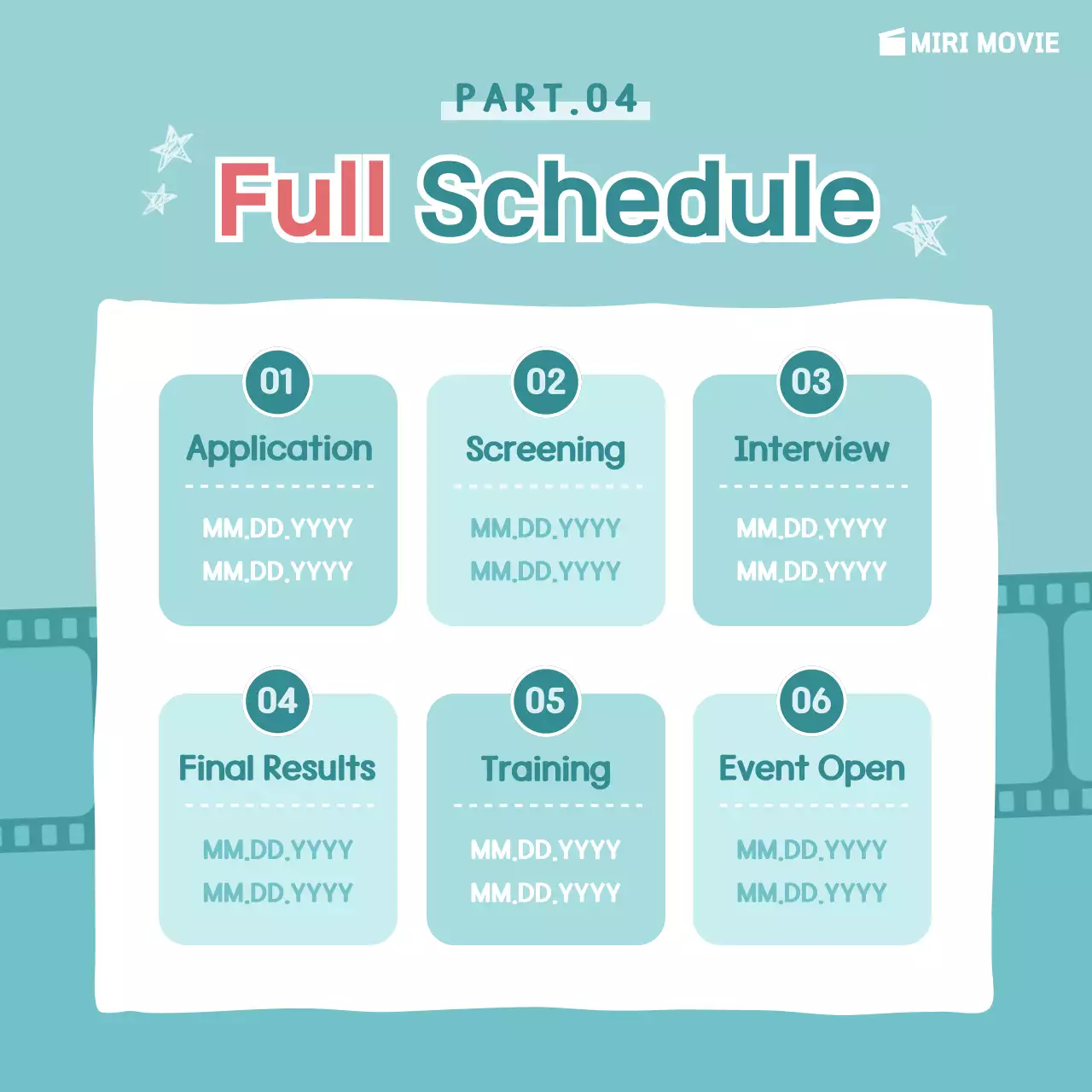 Mint Modern Film Recruitment Instagram Carousel