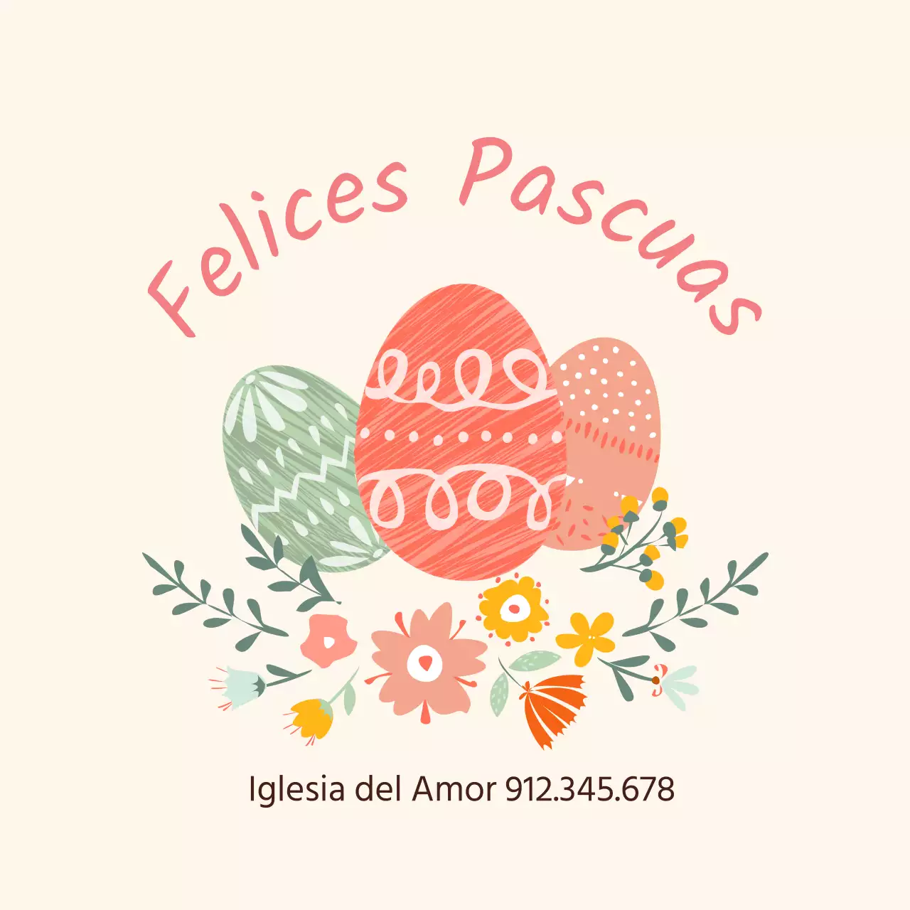 Amarillo ilustración linda iglesia etiquetas de Pascua