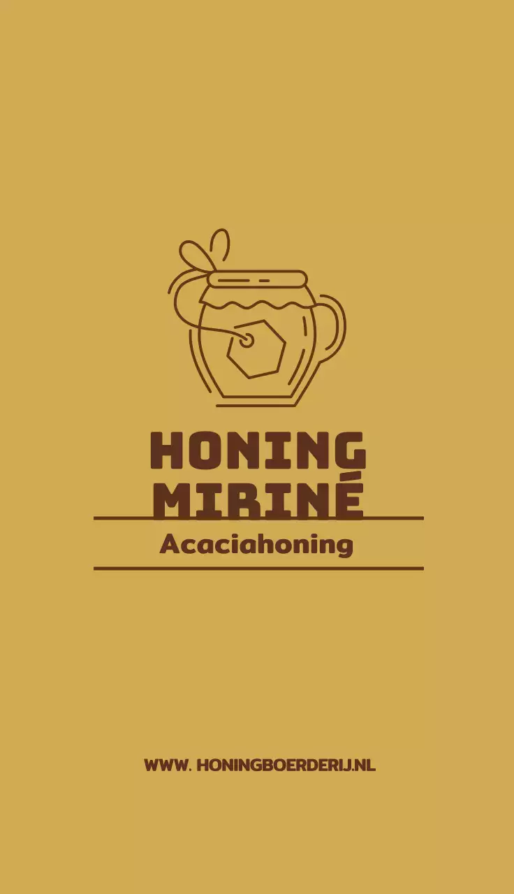 Bruin Geel Illustratie Nette Bijenteelt Honing